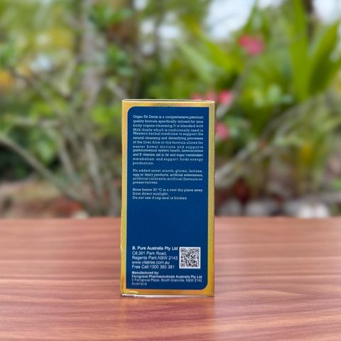 Viên Thải Mỡ Vitatree Organ Fat Detox 60 Viên - Hỗ Trợ Giảm Cân và Thanh Lọc Cơ Thể, Nhập Khẩu Chính Ngạch