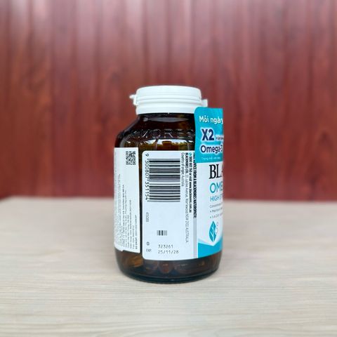Dầu cá Blackmores Omega Double Hight Strength Fish Oil 90 viên - Thực phẩm chức năng hỗ trợ sức khỏe tim mạch và não bộ