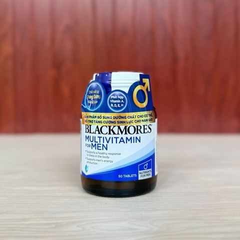Viên Uống Vitamin Blackmores Multivitamin Dành Cho Nam 50 Viên - Hỗ Trợ Sức Khỏe Tổng Thể, Nhập Khẩu Chính Ngạch
