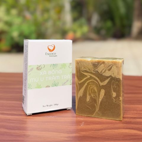 Xà Bông Mù U Tràm Trà Diếp Cá Escoco - Xà Bông Thiên Nhiên Dưỡng Ẩm, Kháng Khuẩn Cho Mọi Loại Da - Chăm Sóc Da Tự Nhiên