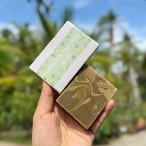 Xà Bông Mù U Tràm Trà Diếp Cá Escoco - Xà Bông Thiên Nhiên Dưỡng Ẩm, Kháng Khuẩn Cho Mọi Loại Da - Chăm Sóc Da Tự Nhiên