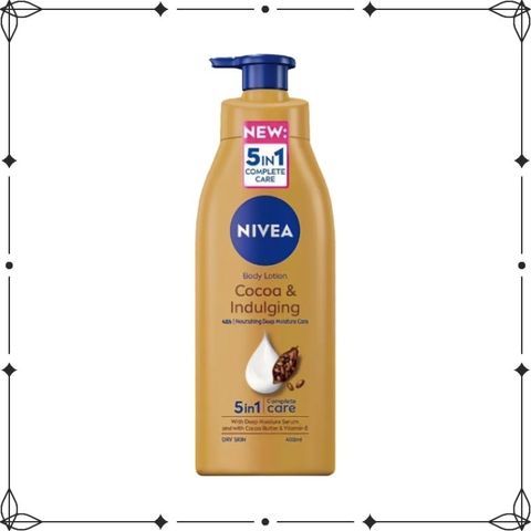 Dưỡng thể Nivea Body Lotion Cocoa & Indulging 5in1 Dry Skin 400ml - diihangmyuc.