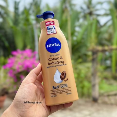 Dưỡng thể Nivea Body Lotion Cocoa & Indulging 5in1 Dry Skin 400ml - diihangmyuc.