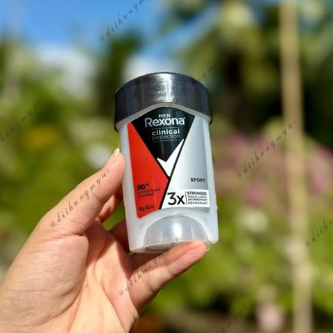 Lăn khử mùi Rexona Men Clinical Protection Sport 48g - Kiểm soát mồ hôi hiệu quả, khô thoáng suốt 96 giờ, chính hãng.