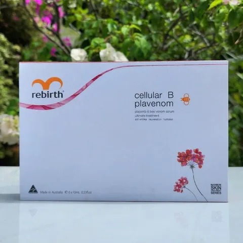 Serum Tế Bào Gốc Nhau Thai Cừu và Nọc Ong Rebirth Cellular B Plavenom 6x10ml - Dưỡng Ẩm, Giảm Nếp Nhăn, Tăng Cường Độ Săn Chắc Da
