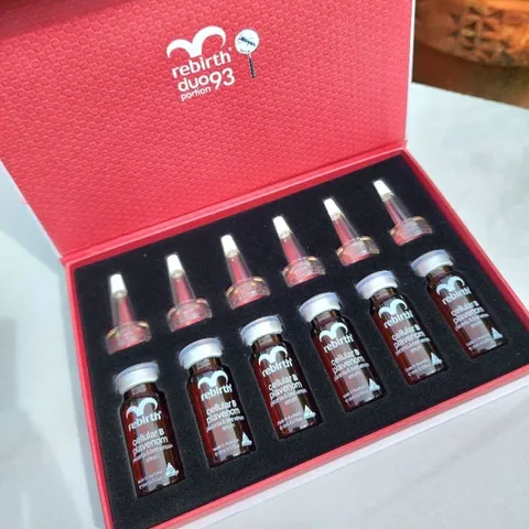 Serum Tế Bào Gốc Nhau Thai Cừu và Nọc Ong Rebirth Cellular B Plavenom 6x10ml - Dưỡng Ẩm, Giảm Nếp Nhăn, Tăng Cường Độ Săn Chắc Da