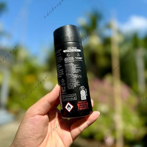 Xịt khử mùi cho nam LYNX Black Frozen Pear & Cedarwood Scent 100% Fresh 165ml - diihangmyuc.