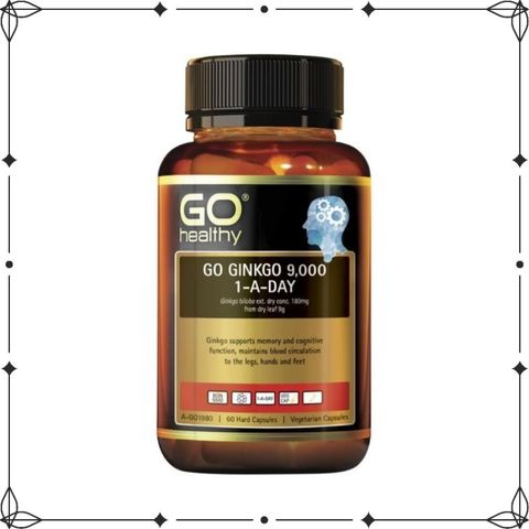 Go Healthy Go Ginkgo 9000 60 viên - Viên Uống Bổ Não của Úc - DiiHangMyUc.