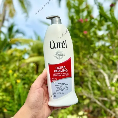 Dưỡng Thể Dưỡng Ẩm Curel Ultra Healing Lotion - Phục Hồi Da Khô, Ngứa, Chứa Shea Butter & Pro-Vitamin B5, Chính Hãng 100%