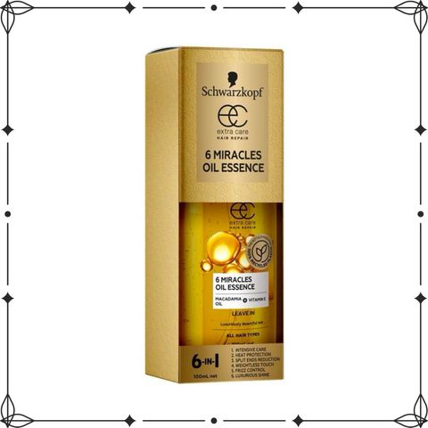 Dầu Dưỡng Tóc Schwarzkopf 6in1 Miracles Oil Essence 100ml - Phục Hồi Tóc Khô, Giảm Gãy Rụng, Tóc Mềm Mượt
