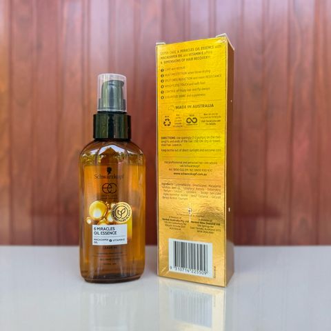 Dầu Dưỡng Tóc Schwarzkopf 6in1 Miracles Oil Essence 100ml - Phục Hồi Tóc Khô, Giảm Gãy Rụng, Tóc Mềm Mượt