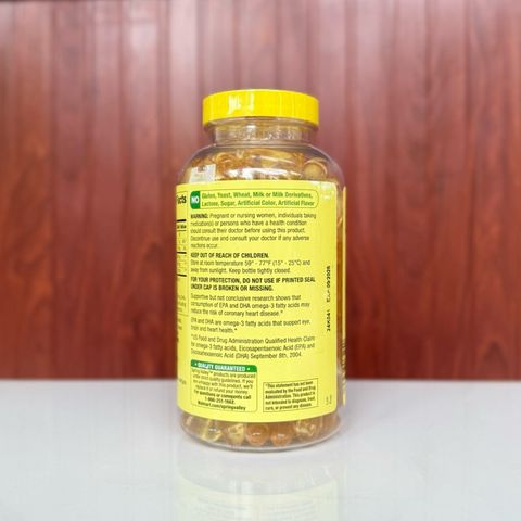 Dầu cá hương chanh Spring Valley Omega3 2000mg 180 viên - diihangmyuc.