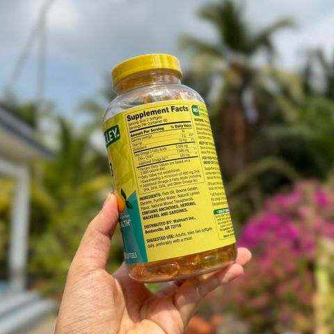 Dầu cá hương chanh Spring Valley Omega3 2000mg 180 viên - diihangmyuc.