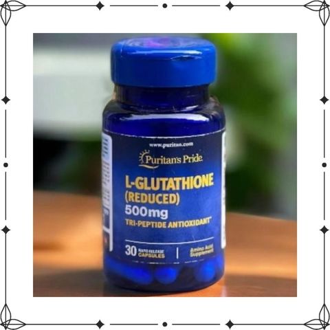 Puritan's Pride L-Glutathione (Reduced) 500mg 30 viên - Viên Uống Hỗ Trợ Sáng Da của Mỹ - DiiHangMyUc.