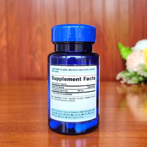 Puritan's Pride L-Glutathione (Reduced) 500mg 30 viên - Viên Uống Hỗ Trợ Sáng Da của Mỹ - DiiHangMyUc.