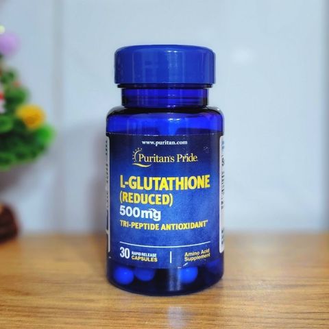 Puritan's Pride L-Glutathione (Reduced) 500mg 30 viên - Viên Uống Hỗ Trợ Sáng Da của Mỹ - DiiHangMyUc.
