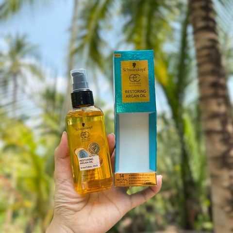 Dầu Dưỡng Tóc Schwarzkopf Extra Care Restoring Argan Oil 100ml - Giảm Gãy Rụng, Bảo Vệ Tóc Trước Nhiệt, Dưỡng Ẩm Tự Nhiên