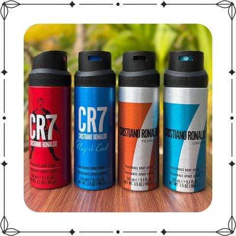 Xịt Khử Mùi Nam CR7 Cristiano Ronaldo 150ml - Hương Gỗ và Hoa Oải Hương - Nước Hoa Body Chính Hãng cho Phong Cách Tự Tin