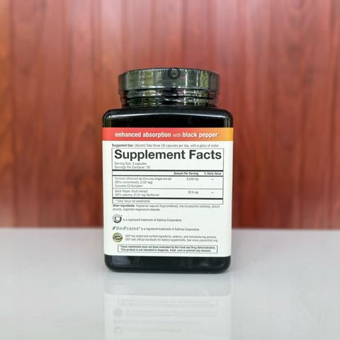 Viên tinh chất nghệ Youtheory Turmeric 2.250mg lọ 210 viên hàng Mỹ.