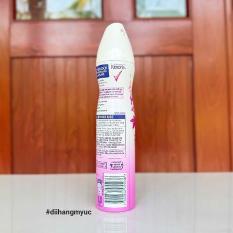 Xịt Khử Mùi Nữ Rexona Sexy Bouquet 250ml - Bảo Vệ Dài Lâu 48h, Khô Nhanh - Sản Phẩm Chính Hãng Chăm Sóc Cơ Thể