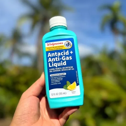 Walgreens Antacid + Anti-gas Liquid Maximum Strength Classic Flavor hàng Mỹ 355ml - Diihangmyuc.