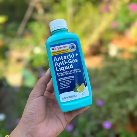 Walgreens Antacid + Anti-gas Liquid Maximum Strength Classic Flavor hàng Mỹ 355ml - Diihangmyuc.