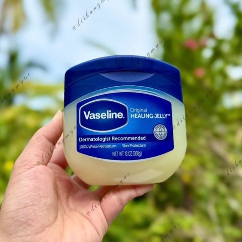 Sáp dưỡng ẩm Vaseline Original Healing Jelly Dermatologist Recommended 100% White Petrolatum 368g hàng Mỹ.