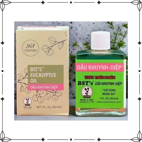 Dầu Khuynh Diệp Mỹ BTS’S EUCALYPTUS OIL 30ml - DiiHangMyUc.