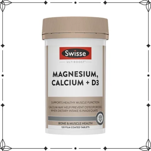Swisse Ultiboost Magnesium Calcium + Vitamin D3 120 Tablets - Viên Uống Bổ Sung Magie, Canxi + Vitamin D3 - DiiHangMyUc.