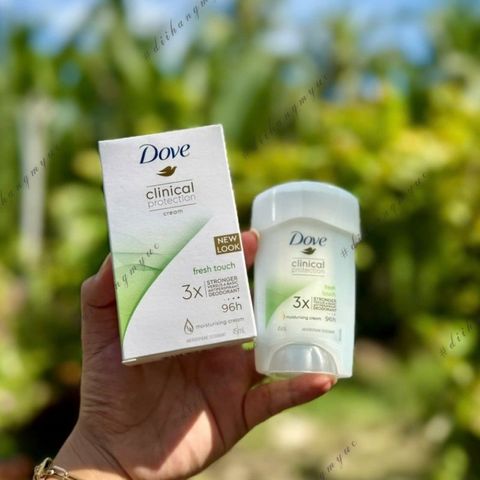 Lăn Khử Mùi Nữ Dove Clinical Protection Cream Fresh Touch 45ml - Hiệu Quả 96 Giờ, Dưỡng Ẩm, Chống Kích Ứng Da