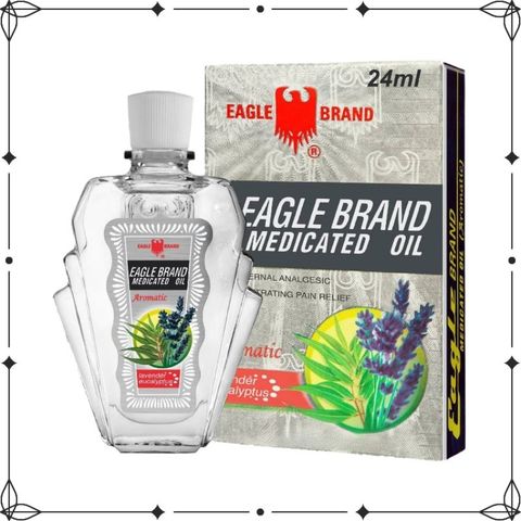Dầu Gió Trắng Mỹ Eagle Brand 24ml - Giảm Nhức Đầu, Cảm Lạnh, Sản Phẩm Chính Hãng Từ Singapore