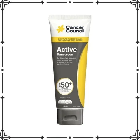 Kem Chống Nắng Cancer Council Active Sunscreen SPF50+ 110ml - DiiHangMyUc.