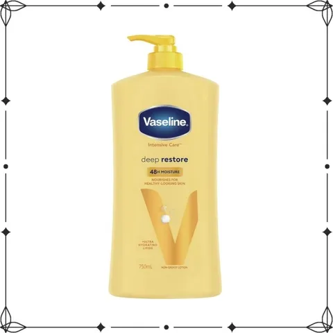 Sữa Dưỡng Thể Vaseline Intensive Deep Restore 750ml - Dưỡng Ẩm Sâu, Làm Sáng Da, Chăm Sóc Cơ Thể Chất Lượng Cao