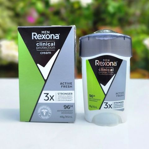 Lăn Khử Mùi Nam Rexona Men Clinical Protection 3X 48g - Ngăn Mồ Hôi, Tươi Mát Suốt Ngày, Bảo Vệ Hiệu Quả