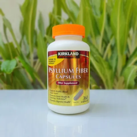 Kirkland Psyllium Fiber Capsules 360 viên - Viên Uống Bổ Sung Chất Xơ - DiiHangMyUc.