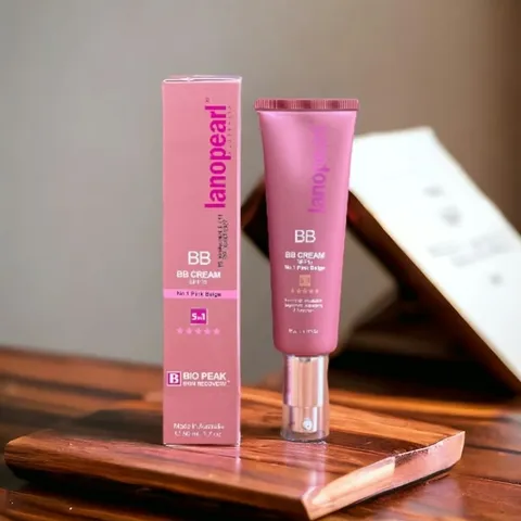 Lanopearl BB Cream SPF 15 No.1 Pink Beige 50ml - Kem Che Khuyết Điểm 5 trong 1 - DiiHangMyUc.