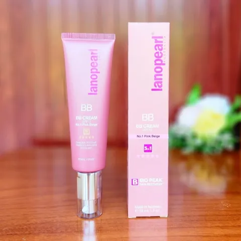 Lanopearl BB Cream SPF 15 No.1 Pink Beige 50ml - Kem Che Khuyết Điểm 5 trong 1 - DiiHangMyUc.