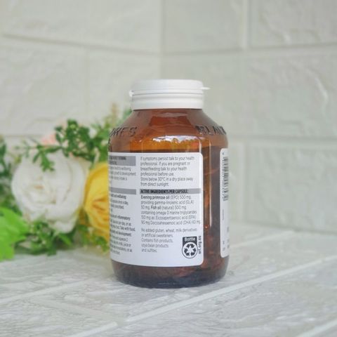 Viên Uống Tinh Dầu Hoa Anh Thảo Blackmores Kết Hợp Dầu Cá - 100 Viên Giúp Làm Đẹp Da và Cải Thiện Sức Khỏe Tim Mạch
