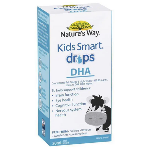 Nature's Way Kids Smart Drops DHA 20ml - Bổ Sung DHA Phát Triển Trí Não Và Thị Lực cho Trẻ Sơ Sinh và Nhỏ Tuổi