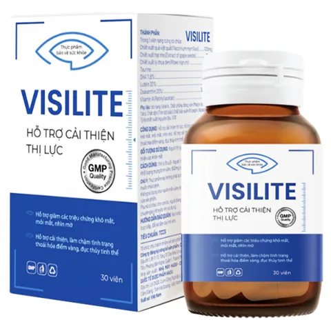 Viên Uống Visilite Hỗ trợ cải thiện thị lực, giảm khô mắt, mờ mắt