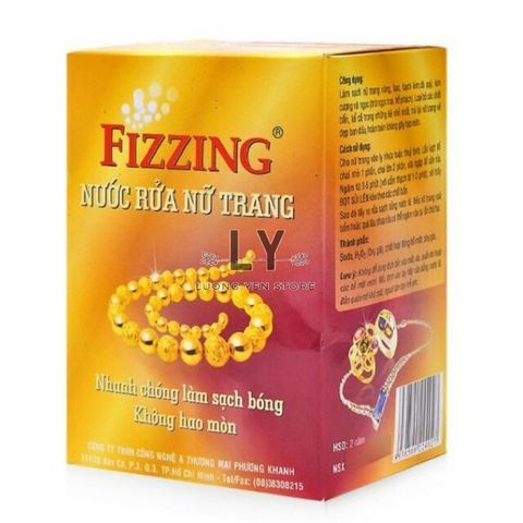 Nước Rửa Trang Sức Vàng Bạc Fizzing 35ml - Làm Sạch & Làm Sáng Nữ Trang An Toàn, Không Hao Mòn