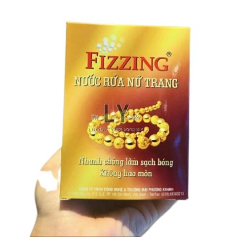 Nước Rửa Trang Sức Vàng Bạc Fizzing 70ml - Combo 2 Hộp Dùng Cho Kim Cương Ngọc Bích Sạch Sáng Rạng Rỡ dễ dàng tại nhà