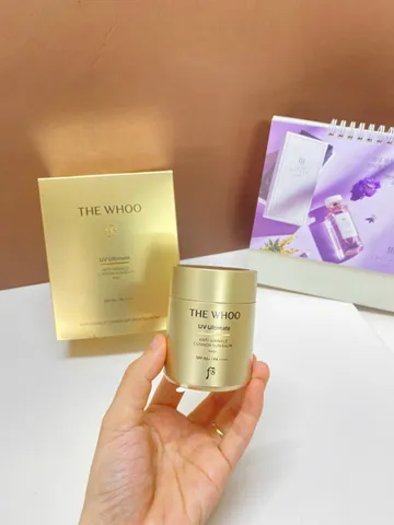 Phấn Chống Nắng Dạng Cushion Jin Hae Yoon SPF50+ PA+++ + Dầu Tẩy Trang Whoo 50ml - Chống Nhăn, Dưỡng Ẩm, Che Khuyết Điểm Tự Nhiên