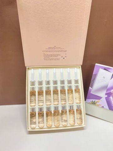 Tinh Chất Cấp Ẩm Ohui Miracle Moisture Pink Barrier Ampoule 777 - Dưỡng Ẩm Sâu, Khôi Phục Da Khô - 14 Ống 7ml