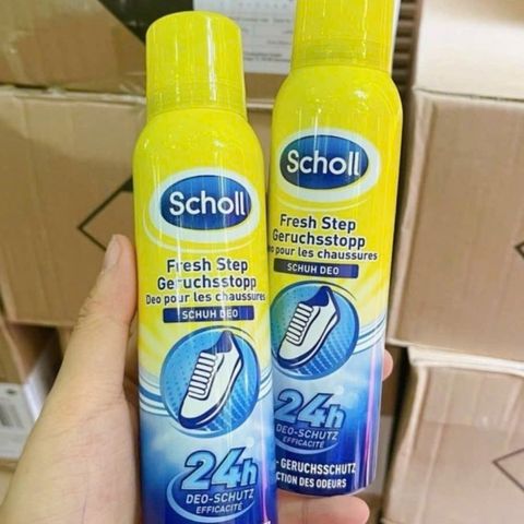 Xịt khử mùi chân và giày Scholl Fresh Step của Đức 150ml