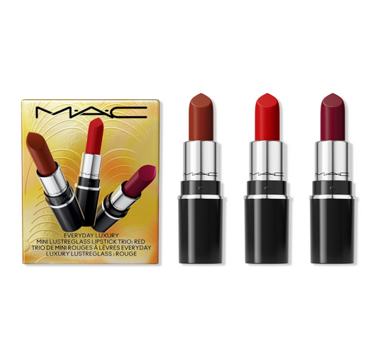 Set 3 Cây Son Mini MAC Cherish Me/Premium/Ruby Rouge - Bộ Son Dưỡng Môi Sang Trọng, Đa Dạng Màu Sắc, Tiện Lợi Mang Theo