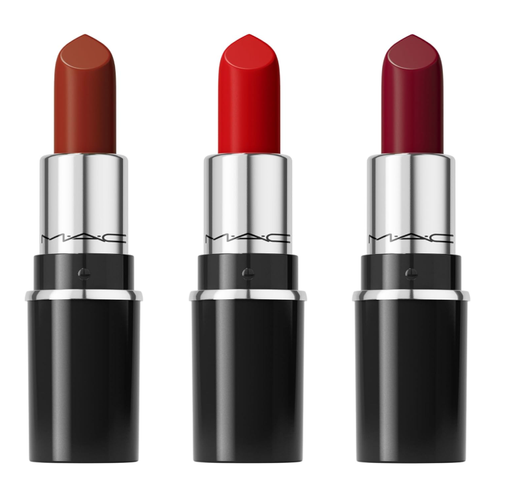 Set 3 Cây Son Mini MAC Cherish Me/Premium/Ruby Rouge - Bộ Son Dưỡng Môi Sang Trọng, Đa Dạng Màu Sắc, Tiện Lợi Mang Theo
