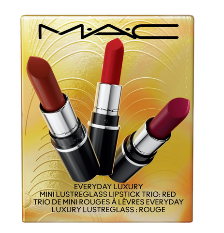 Set 3 Cây Son Mini MAC Cherish Me/Premium/Ruby Rouge - Bộ Son Dưỡng Môi Sang Trọng, Đa Dạng Màu Sắc, Tiện Lợi Mang Theo