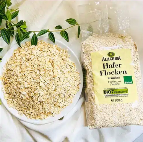 Yến Mạch Cán Vỡ Hafer Flocken 500g - Ngũ Cốc Bổ Dưỡng Từ Mỹ, Giàu Chất Xơ và Protein, Lý Tưởng Cho Bữa Sáng Hoặc Bữa Phụ