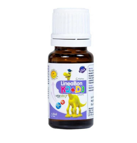 Vitamin K2D3 LineaBon Nhập Khẩu Chính Ngạch - Hỗ Trợ Phát Triển Xương Răng cho Bé, Dạng Nhỏ Giọt Dễ Dùng, Không Mùi Vị